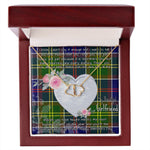 Gift To My Beautiful Girlfriend Valentine Necklace For Soulmate Anniversary Clan Whitelaw Modern Tartan Everlasting Love Necklace,valentine necklace, necklace girlfriend, necklace for wife, cute necklaces for girlfriend, jewelry for girlfriend, to my soulmate necklace, to my future wife necklace,