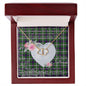 Gift To My Beautiful Girlfriend Valentine Necklace For Soulmate Anniversary Clan Farquharson Tartan Everlasting Love Necklace, Gift For Women, Gift For Wife, Gift For Girl Friend, Gift For Mother, Gift For Grandmother, Gift for Sister, Gift For Daughter, Gift for Mom