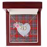 Gift To My Beautiful Girlfriend Valentine Necklace For Soulmate Anniversary Clan MacFarlane Modern Tartan Everlasting Love Necklace,valentine necklace, necklace girlfriend, necklace for wife, cute necklaces for girlfriend, jewelry for girlfriend, to my soulmate necklace, to my future wife necklace,