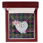 Gift To My Beautiful Girlfriend Valentine Necklace For Soulmate Anniversary Clan MacLennan Tartan Everlasting Love Necklace,valentine necklace, necklace girlfriend, necklace for wife, cute necklaces for girlfriend, jewelry for girlfriend, to my soulmate necklace, to my future wife necklace,
