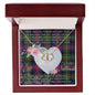 Gift To My Beautiful Girlfriend Valentine Necklace For Soulmate Anniversary Clan MacLennan Tartan Everlasting Love Necklace,valentine necklace, necklace girlfriend, necklace for wife, cute necklaces for girlfriend, jewelry for girlfriend, to my soulmate necklace, to my future wife necklace,
