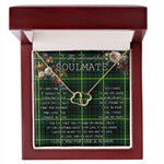 To My Beautiful Soulmate Necklace In Your Eyes I Have Found My Home Clan MacArthur Modern Tartan Forever Love Necklace Tartan Gift for Girlfriend Everlasting Love Necklace