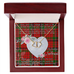 Gift To My Beautiful Girlfriend Valentine Necklace For Soulmate Anniversary Clan MacNeacail Tartan Everlasting Love Necklace,valentine necklace, necklace girlfriend, necklace for wife, cute necklaces for girlfriend, jewelry for girlfriend, to my soulmate necklace, to my future wife necklace,