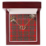 To My Beautiful Soulmate Necklace In Your Eyes I Have Found My Home Clan MacBean Tartan Forever Love Necklace Tartan Gift for Girlfriend Everlasting Love Necklace