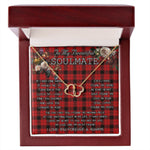 To My Beautiful Soulmate Necklace In Your Eyes I Have Found My Home Clan Ewing Tartan Everlasting Love Necklace