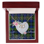Gift To My Beautiful Girlfriend Valentine Necklace For Soulmate Anniversary Clan Smith Modern Tartan Everlasting Love Necklace,valentine necklace, necklace girlfriend, necklace for wife, cute necklaces for girlfriend, jewelry for girlfriend, to my soulmate necklace, to my future wife necklace,