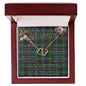 To My Beautiful Soulmate Necklace In Your Eyes I Have Found My Home Clan Durie Tartan Forever Love Necklace Tartan Gift for Girlfriend Everlasting Love Necklace