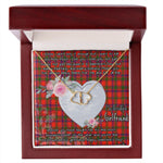 Gift To My Beautiful Girlfriend Valentine Necklace For Soulmate Anniversary Clan Bain Tartan Everlasting Love Necklace, Gift For Women, Gift For Wife, Gift For Girl Friend, Gift For Mother, Gift For Grandmother, Gift for Sister, Gift For Daughter, Gift for Mom