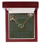To My Beautiful Soulmate Necklace In Your Eyes I Have Found My Home Clan Gayre Tartan Forever Love Necklace Tartan Gift for Girlfriend Everlasting Love Necklace