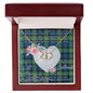 Gift To My Beautiful Girlfriend Valentine Necklace For Soulmate Anniversary Clan Gordon Ancient Tartan Everlasting Love Necklace, Gift For Women, Gift For Wife, Gift For Girl Friend, Gift For Mother, Gift For Grandmother, Gift for Sister, Gift For Daughter, Gift for Mom