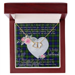 Gift To My Beautiful Girlfriend Valentine Necklace For Soulmate Anniversary Clan MacEwen Tartan Everlasting Love Necklace,valentine necklace, necklace girlfriend, necklace for wife, cute necklaces for girlfriend, jewelry for girlfriend, to my soulmate necklace, to my future wife necklace,