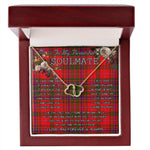 To My Beautiful Soulmate Necklace In Your Eyes I Have Found My Home Clan MacDougall Tartan Forever Love Necklace Tartan Gift for Girlfriend Everlasting Love Necklace