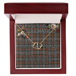 To My Beautiful Soulmate Necklace In Your Eyes I Have Found My Home Clan Murray Of Atholl Weathered Tartan Forever Love Necklace Tartan Gift for Girlfriend Everlasting Love Necklace