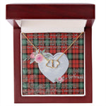 Gift To My Beautiful Girlfriend Valentine Necklace For Soulmate Anniversary Clan Kerr Ancient Tartan Everlasting Love Necklace, Gift For Women, Gift For Wife, Gift For Girl Friend, Gift For Mother, Gift For Grandmother, Gift for Sister, Gift For Daughter, Gift for Mom