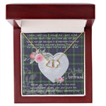Gift To My Beautiful Girlfriend Valentine Necklace For Soulmate Anniversary Clan Campbell Argyll Modern Tartan Everlasting Love Necklace,valentine necklace, necklace girlfriend, necklace for wife, cute necklaces for girlfriend, jewelry for girlfriend, to my soulmate necklace, to my future wife necklace,