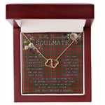 To My Beautiful Soulmate Necklace In Your Eyes I Have Found My Home Clan MacAlister Ancient Tartan Forever Love Necklace Tartan Gift for Girlfriend Everlasting Love Necklace