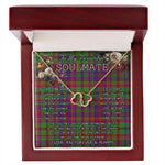 To My Beautiful Soulmate Necklace In Your Eyes I Have Found My Home Clan MacIntyre Of Glenorchy Tartan Forever Love Necklace Tartan Gift for Girlfriend Everlasting Love Necklace