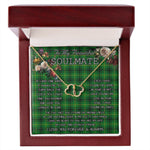 To My Beautiful Soulmate Necklace In Your Eyes I Have Found My Home Clan Arthur Tartan Everlasting Love Necklace, Gift For Women, Gift For Wife, Gift For Girl Friend, Gift For Mother, Gift For Grandmother, Gift for Sister, Gift For Daughter, Gift for Mom