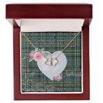 Gift To My Beautiful Girlfriend Valentine Necklace For Soulmate Anniversary Clan Scott Green Ancient Tartan Everlasting Love Necklace,valentine necklace, necklace girlfriend, necklace for wife, cute necklaces for girlfriend, jewelry for girlfriend, to my soulmate necklace, to my future wife necklace,