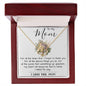 To My Mom - I Love You Mom, Mother's Day Necklace, Mother's Day Everlasting Love Necklace