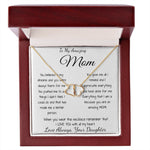 Mom Necklace - Gift for Mom from Daughter, Mother's Day Gift, Mother's Day Everlasting Love Necklace