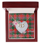 Gift To My Beautiful Girlfriend Valentine Necklace For Soulmate Anniversary Clan Dalzell Tartan Everlasting Love Necklace, Gift For Women, Gift For Wife, Gift For Girl Friend, Gift For Mother, Gift For Grandmother, Gift for Sister, Gift For Daughter, Gift for Mom