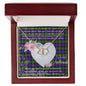 Gift To My Beautiful Girlfriend Valentine Necklace For Soulmate Anniversary Clan Cameron Tartan Everlasting Love Necklace,valentine necklace, necklace girlfriend, necklace for wife, cute necklaces for girlfriend, jewelry for girlfriend, to my soulmate necklace, to my future wife necklace,