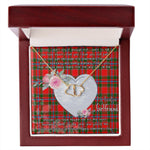 Gift To My Beautiful Girlfriend Valentine Necklace For Soulmate Anniversary Clan Paterson Red Tartan Everlasting Love Necklace,valentine necklace, necklace girlfriend, necklace for wife, cute necklaces for girlfriend, jewelry for girlfriend, to my soulmate necklace, to my future wife necklace,
