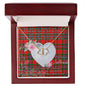 Gift To My Beautiful Girlfriend Valentine Necklace For Soulmate Anniversary Clan Paterson Red Tartan Everlasting Love Necklace,valentine necklace, necklace girlfriend, necklace for wife, cute necklaces for girlfriend, jewelry for girlfriend, to my soulmate necklace, to my future wife necklace,