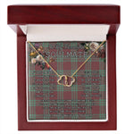 To My Beautiful Soulmate Necklace In Your Eyes I Have Found My Home Clan MacGregor Hunting Ancient Tartan Forever Love Necklace Tartan Gift for Girlfriend Everlasting Love Necklace