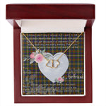 Gift To My Beautiful Girlfriend Valentine Necklace For Soulmate Anniversary Clan Fraser Hunting Tartan Everlasting Love Necklace, Gift For Women, Gift For Wife, Gift For Girl Friend, Gift For Mother, Gift For Grandmother, Gift for Sister, Gift For Daughter, Gift for Mom