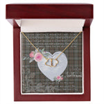 Gift To My Beautiful Girlfriend Valentine Necklace For Soulmate Anniversary Clan Outlander Fraser Tartan Everlasting Love Necklace,valentine necklace, necklace girlfriend, necklace for wife, cute necklaces for girlfriend, jewelry for girlfriend, to my soulmate necklace, to my future wife necklace,