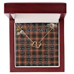 To My Beautiful Soulmate Necklace In Your Eyes I Have Found My Home Clan Ainslie Ancient Tartan Everlasting Love Necklace, Gift For Women, Gift For Wife, Gift For Girl Friend, Gift For Mother, Gift For Grandmother, Gift for Sister, Gift For Daughter, Gift for Mom