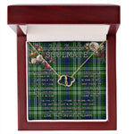 To My Beautiful Soulmate Necklace In Your Eyes I Have Found My Home Clan Mow Tartan Forever Love Necklace Tartan Gift for Girlfriend Everlasting Love Necklace