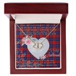 Gift To My Beautiful Girlfriend Valentine Necklace For Soulmate Anniversary Clan Haldane Tartan Everlasting Love Necklace, Gift For Women, Gift For Wife, Gift For Girl Friend, Gift For Mother, Gift For Grandmother, Gift for Sister, Gift For Daughter, Gift for Mom