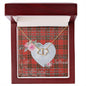 Gift To My Beautiful Girlfriend Valentine Necklace For Soulmate Anniversary Clan Grant Weathered Tartan Everlasting Love Necklace, Gift For Women, Gift For Wife, Gift For Girl Friend, Gift For Mother, Gift For Grandmother, Gift for Sister, Gift For Daughter, Gift for Mom
