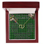 To My Beautiful Soulmate Necklace In Your Eyes I Have Found My Home Clan MacArthur Hunting Tartan Forever Love Necklace Tartan Gift for Girlfriend Everlasting Love Necklace