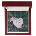 Gift To My Beautiful Girlfriend Valentine Necklace For Soulmate Anniversary Clan Kennedy Tartan Everlasting Love Necklace, Gift For Women, Gift For Wife, Gift For Girl Friend, Gift For Mother, Gift For Grandmother, Gift for Sister, Gift For Daughter, Gift for Mom