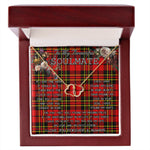 To My Beautiful Soulmate Necklace In Your Eyes I Have Found My Home Clan Brodie Modern Tartan Everlasting Love Necklace