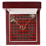 To My Beautiful Soulmate Necklace In Your Eyes I Have Found My Home Clan Wallace Tartan Everlasting Love Necklace