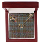To My Beautiful Soulmate Necklace In Your Eyes I Have Found My Home Clan MacIntyre Weathered Tartan Forever Love Necklace Tartan Gift for Girlfriend Everlasting Love Necklace
