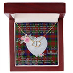 Gift To My Beautiful Girlfriend Valentine Necklace For Soulmate Anniversary Clan Tennant Tartan Everlasting Love Necklace,valentine necklace, necklace girlfriend, necklace for wife, cute necklaces for girlfriend, jewelry for girlfriend, to my soulmate necklace, to my future wife necklace,