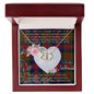 Gift To My Beautiful Girlfriend Valentine Necklace For Soulmate Anniversary Clan Tennant Tartan Everlasting Love Necklace,valentine necklace, necklace girlfriend, necklace for wife, cute necklaces for girlfriend, jewelry for girlfriend, to my soulmate necklace, to my future wife necklace,