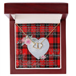 Gift To My Beautiful Girlfriend Valentine Necklace For Soulmate Anniversary Clan Ramsay Modern Tartan Everlasting Love Necklace,valentine necklace, necklace girlfriend, necklace for wife, cute necklaces for girlfriend, jewelry for girlfriend, to my soulmate necklace, to my future wife necklace,