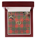 To My Beautiful Soulmate Necklace In Your Eyes I Have Found My Home Clan Grant Ancient Tartan Forever Love Necklace Tartan Gift for Girlfriend Everlasting Love Necklace