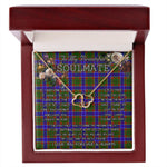 To My Beautiful Soulmate Necklace In Your Eyes I Have Found My Home Clan Adam Tartan Everlasting Love Necklace, Gift For Women, Gift For Wife, Gift For Girl Friend, Gift For Mother, Gift For Grandmother, Gift for Sister, Gift For Daughter, Gift for Mom