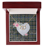 Gift To My Beautiful Girlfriend Valentine Necklace For Soulmate Anniversary Clan Scott Green Modern Tartan Everlasting Love Necklace,valentine necklace, necklace girlfriend, necklace for wife, cute necklaces for girlfriend, jewelry for girlfriend, to my soulmate necklace, to my future wife necklace,