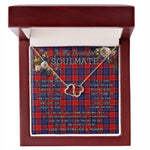 To My Beautiful Soulmate Necklace In Your Eyes I Have Found My Home Clan Graham of Menteith Red Tartan Forever Love Necklace Tartan Gift for Girlfriend Everlasting Love Necklace