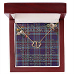 To My Beautiful Soulmate Necklace In Your Eyes I Have Found My Home Clan RCAF Tartan Forever Love Necklace Tartan Gift for Girlfriend Everlasting Love Necklace