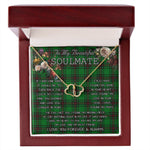 To My Beautiful Soulmate Necklace In Your Eyes I Have Found My Home Clan Logie Tartan Everlasting Love Necklace